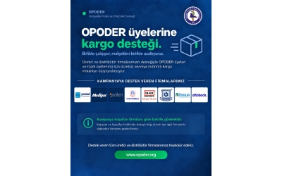Opoder Üyelerine Kargo Desteği