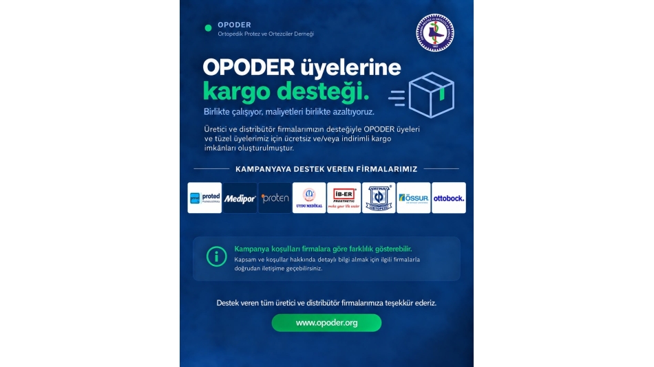 Opoder Üyelerine Kargo Desteği