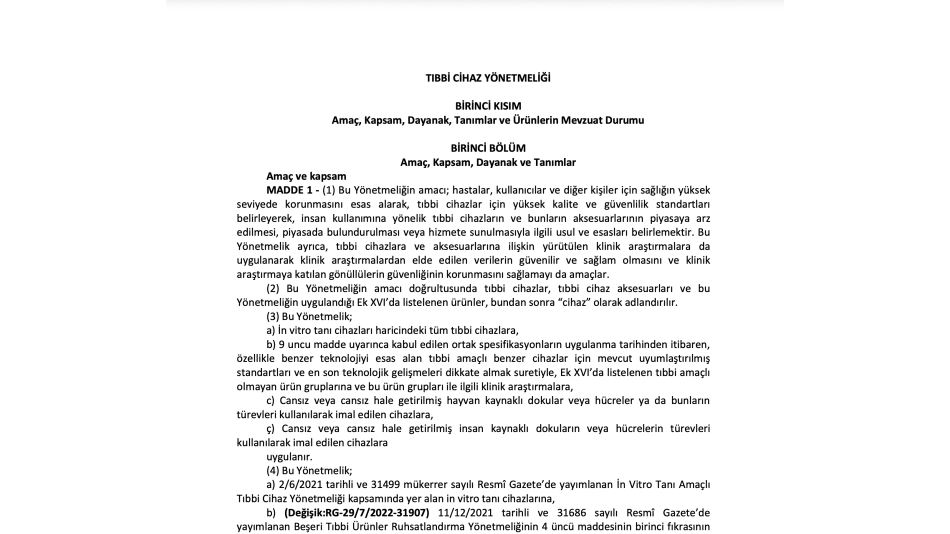 YÖNETMELİK